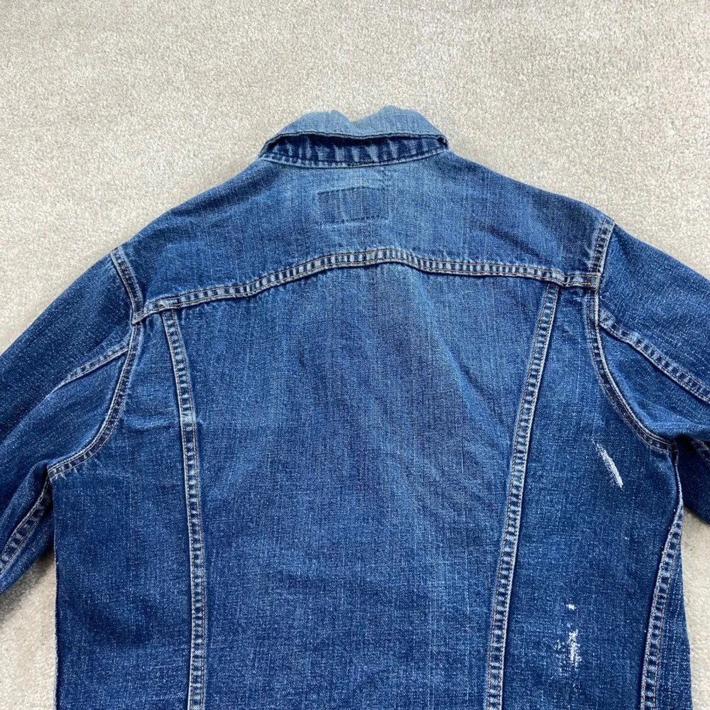 Vintage Big E Levi's Denim Trucker Jacket Mens 40 Small Blue Type III 525